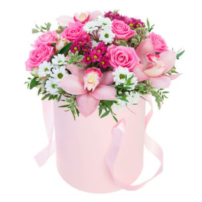 Коробка цветов  "Романтика"